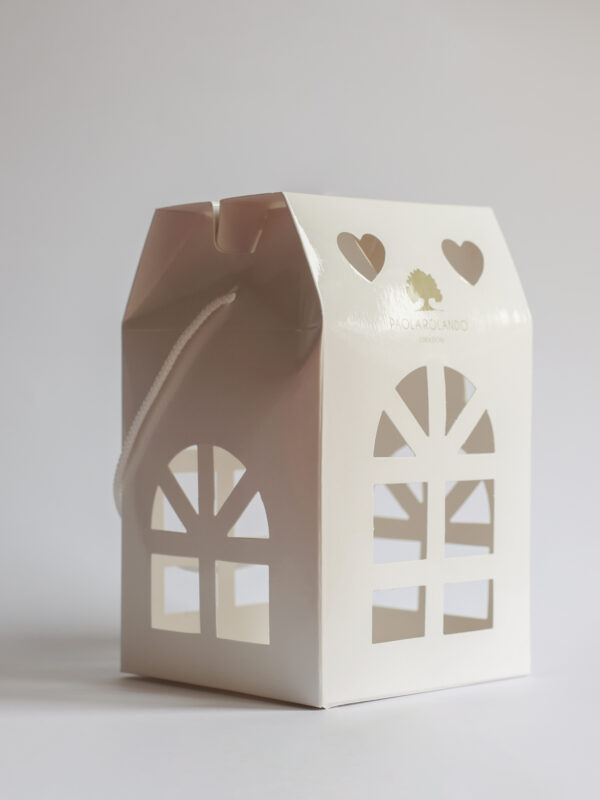 Scatola da confezione "lanterna" 12x12x20