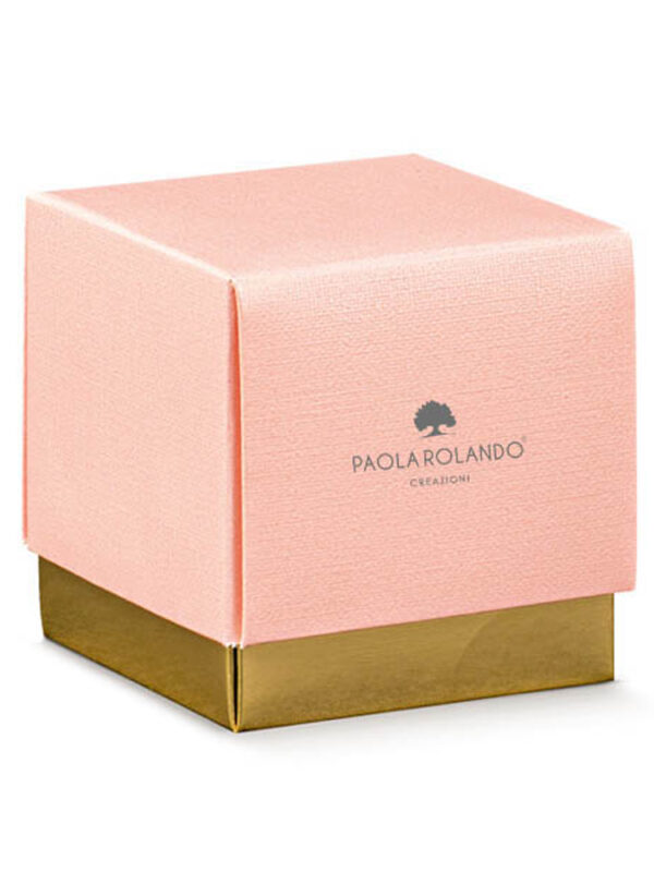 Box cubetto rosa "Girl" 5x5x5 cm