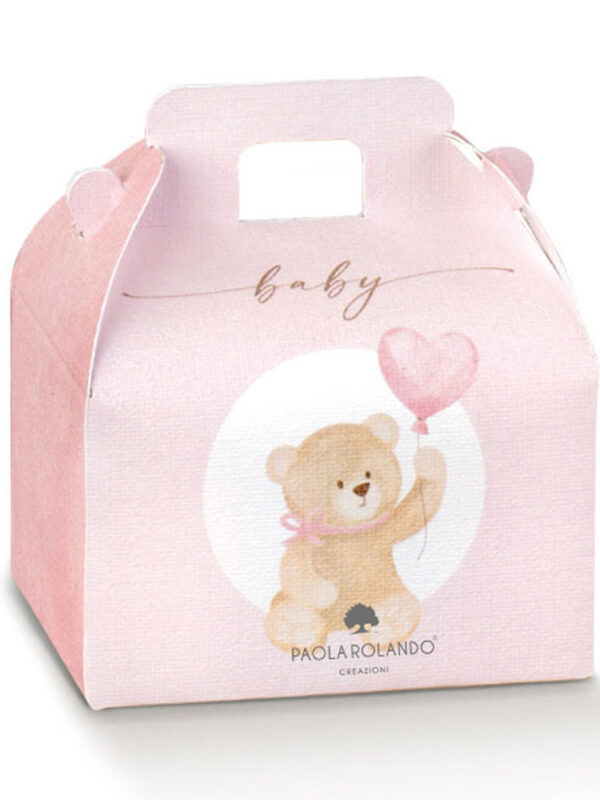 Box valigetta rosa "Girl" 7x6x4,3 cm