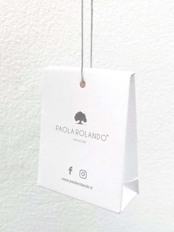 Box bianco con laccio 7x5cm