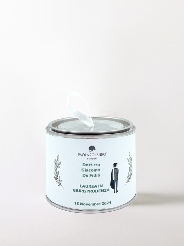 Vaso Tin Small Laurea "Boy"