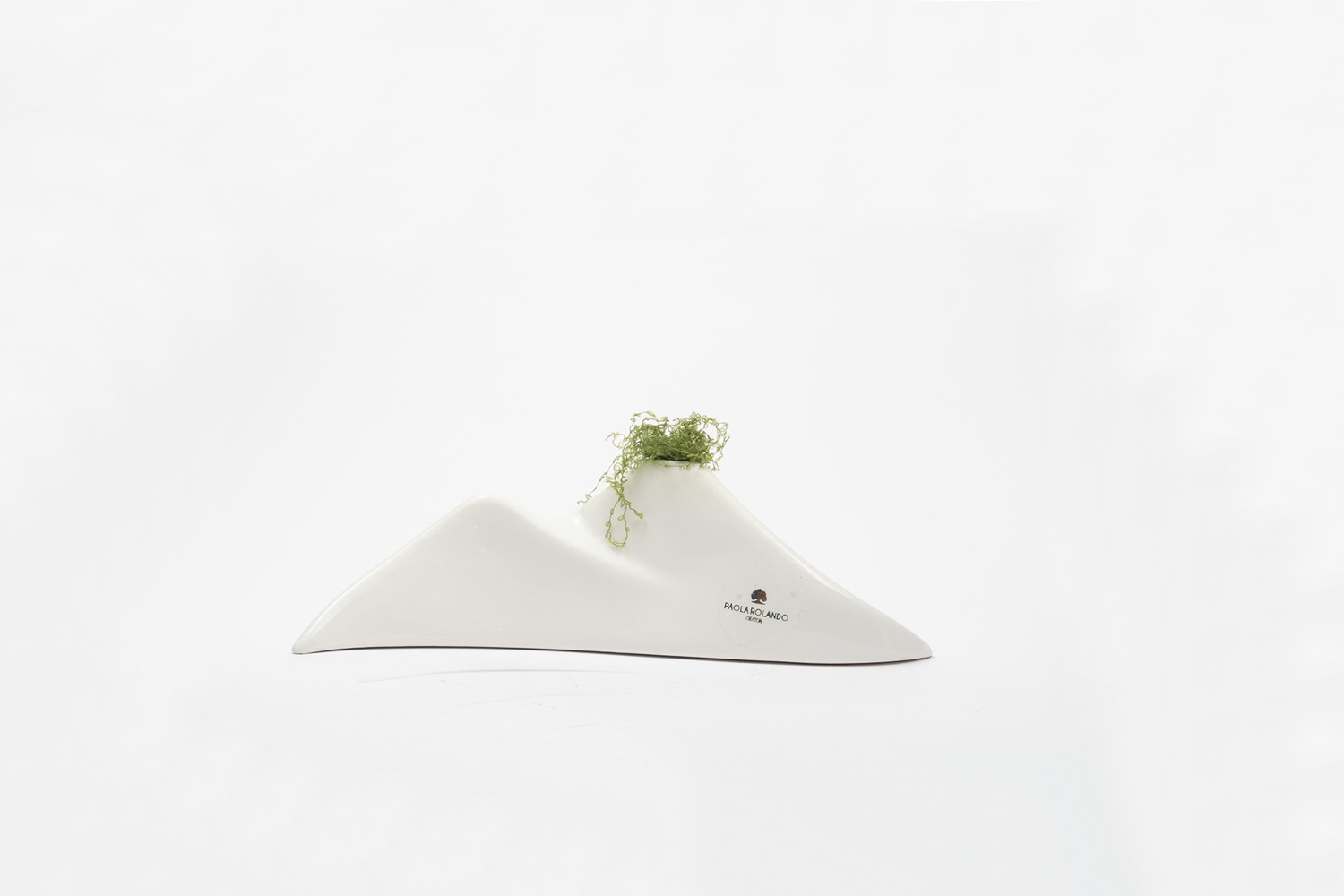 Muschio in vulcano piccolo di ceramica